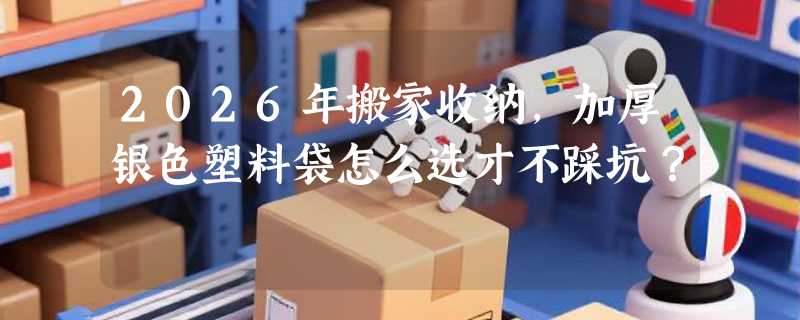 2026年搬家收纳，加厚银色塑料袋怎么选才不踩坑？