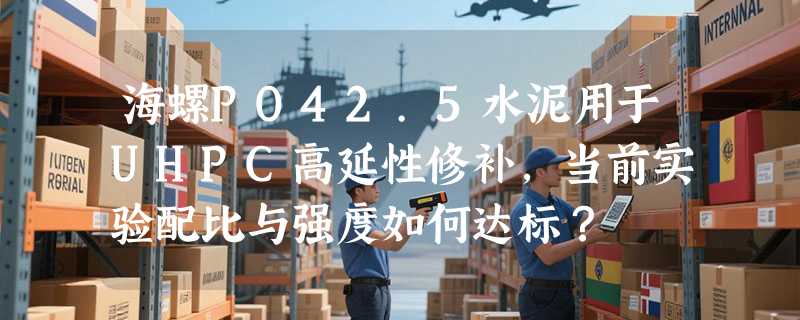 海螺PO42.5水泥用于UHPC高延性修补，当前实验配比与强度如何达标？