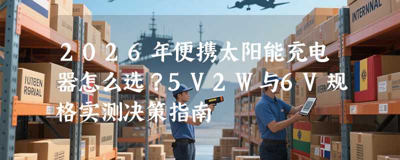 2026年便携太阳能充电器怎么选？5V2W与6V规格实测决策指南