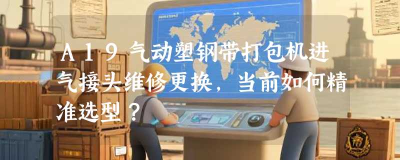 A19气动塑钢带打包机进气接头维修更换，当前如何精准选型？