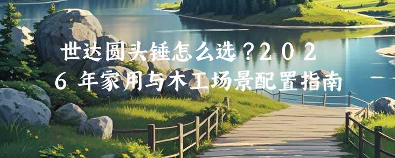 世达圆头锤怎么选？2026年家用与木工场景配置指南