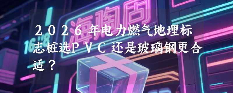 2026年电力燃气地埋标志桩选PVC还是玻璃钢更合适？
