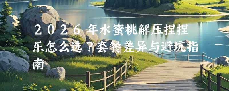 2026年水蜜桃解压捏捏乐怎么选？套餐差异与避坑指南