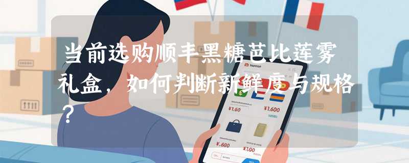 当前选购顺丰黑糖芭比莲雾礼盒，如何判断新鲜度与规格？