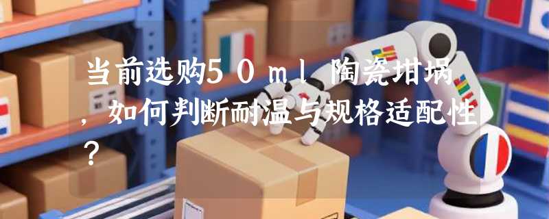 当前选购50ml陶瓷坩埚，如何判断耐温与规格适配性？