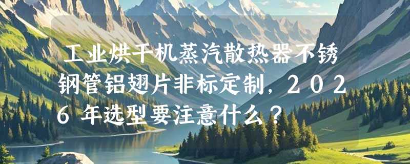 工业烘干机蒸汽散热器不锈钢管铝翅片非标定制，2026年选型要注意什么？