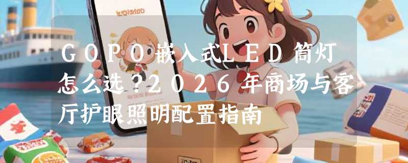 GOPO嵌入式LED筒灯怎么选？2026年商场与客厅护眼照明配置指南