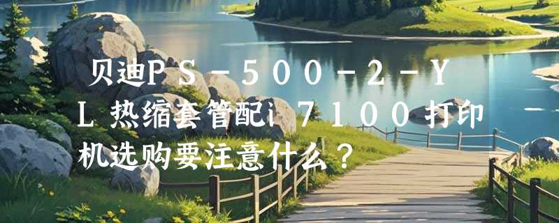 贝迪PS-500-2-YL热缩套管配i7100打印机选购要注意什么？