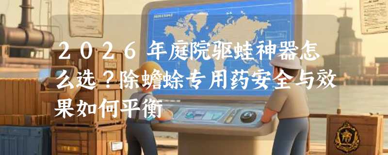 2026年庭院驱蛙神器怎么选？除蟾蜍专用药安全与效果如何平衡