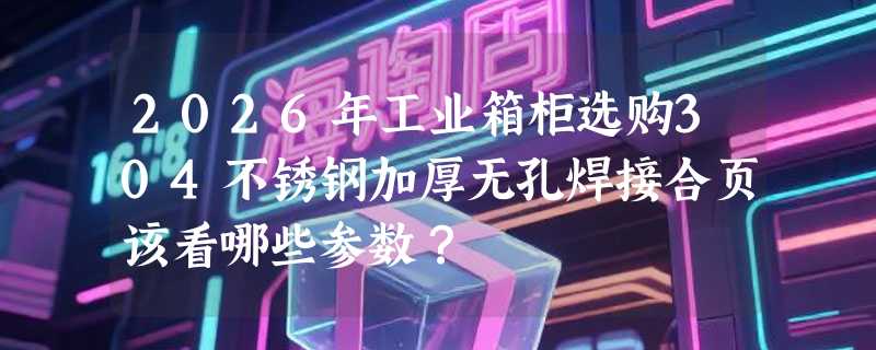 2026年工业箱柜选购304不锈钢加厚无孔焊接合页该看哪些参数？