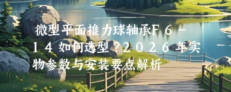 微型平面推力球轴承F6-14如何选型？2026年实物参数与安装要点解析