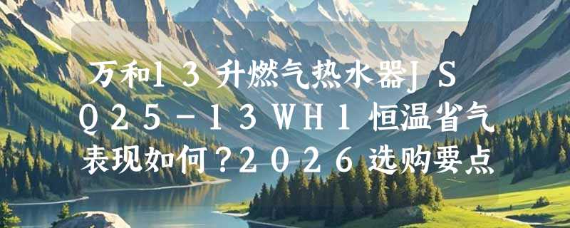 万和13升燃气热水器JSQ25-13WH1恒温省气表现如何？2026选购要点解析