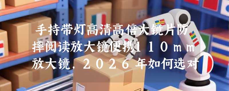手持带灯高清高倍大镜片防摔阅读放大镜便携110mm放大镜，2026年如何选对不踩坑？