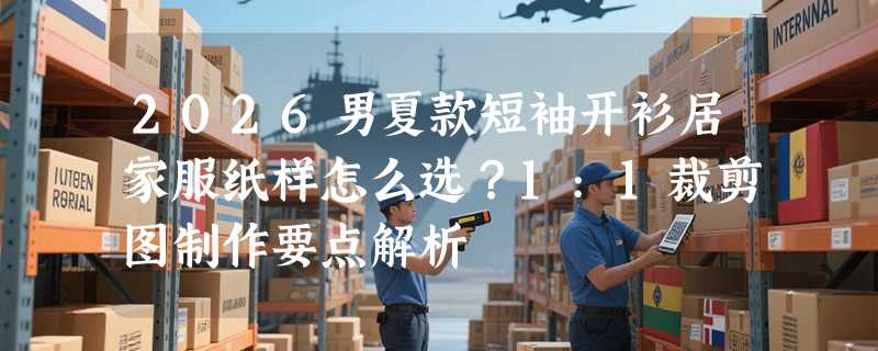 2026男夏款短袖开衫居家服纸样怎么选？1:1裁剪图制作要点解析