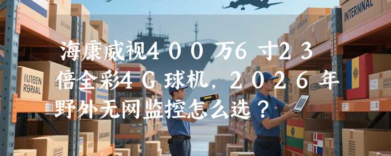 海康威视400万6寸23倍全彩4G球机，2026年野外无网监控怎么选？