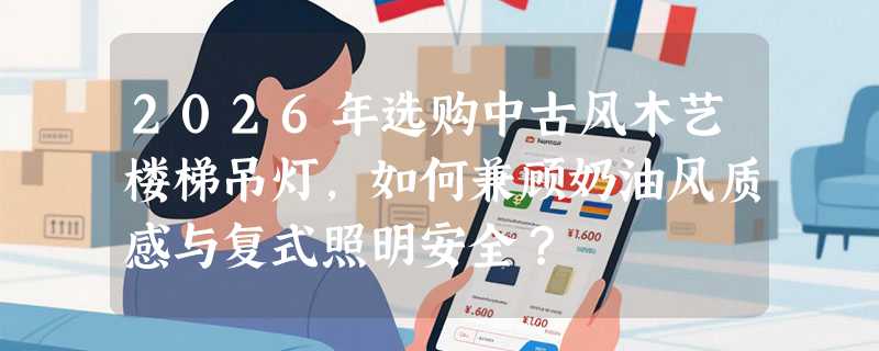 2026年选购中古风木艺楼梯吊灯，如何兼顾奶油风质感与复式照明安全？