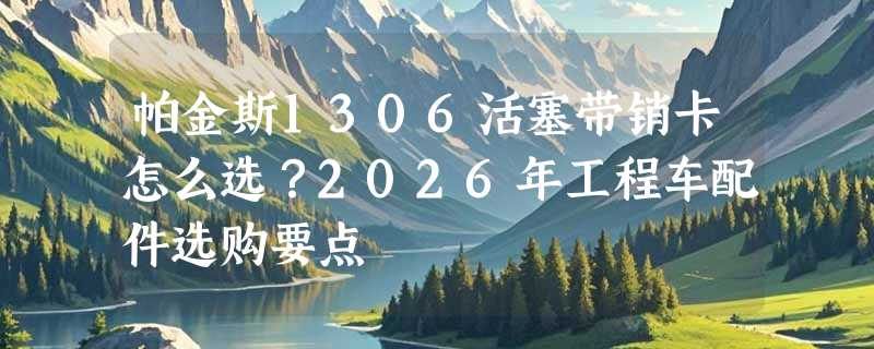 帕金斯1306活塞带销卡怎么选？2026年工程车配件选购要点