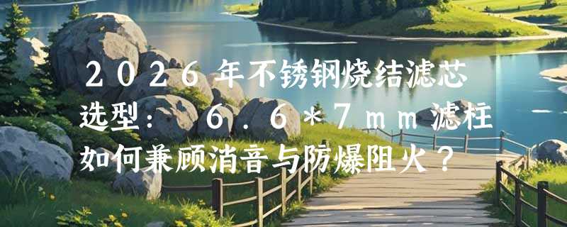2026年不锈钢烧结滤芯选型：Ø6.6*7mm滤柱如何兼顾消音与防爆阻火？