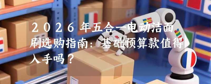 2026年五合一电动洁面刷选购指南：基础预算款值得入手吗？