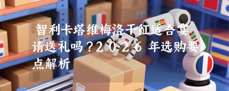 智利卡塔维梅洛干红适合宴请送礼吗？2026年选购要点解析
