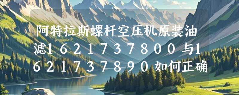 阿特拉斯螺杆空压机原装油滤1621737800与1621737890如何正确选型？