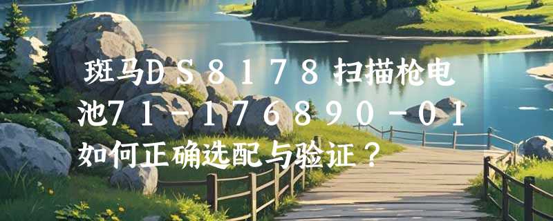 斑马DS8178扫描枪电池71-176890-01如何正确选配与验证？