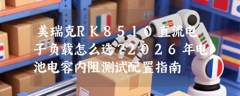 美瑞克RK8510直流电子负载怎么选？2026年电池电容内阻测试配置指南