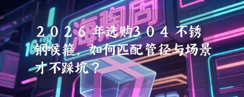 2026年选购304不锈钢喉箍，如何匹配管径与场景才不踩坑？