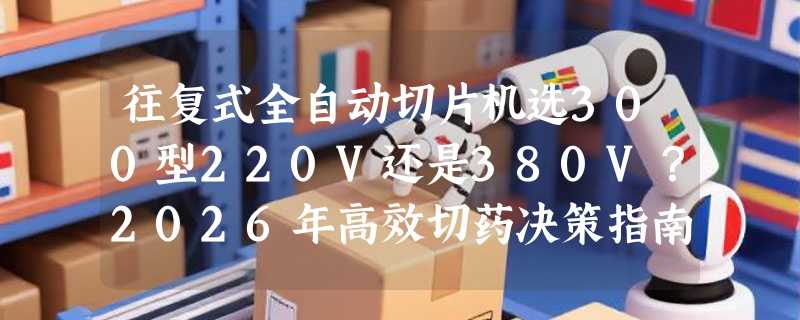 往复式全自动切片机选300型220V还是380V？2026年高效切药决策指南