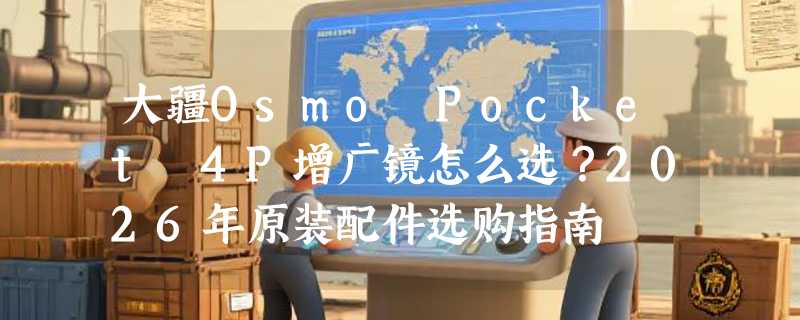 大疆Osmo Pocket 4P增广镜怎么选？2026年原装配件选购指南