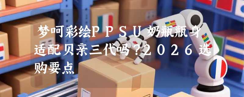 梦呵彩绘PPSU奶瓶瓶身适配贝亲三代吗？2026选购要点