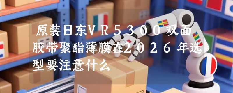 原装日东VR5300双面胶带聚酯薄膜在2026年选型要注意什么