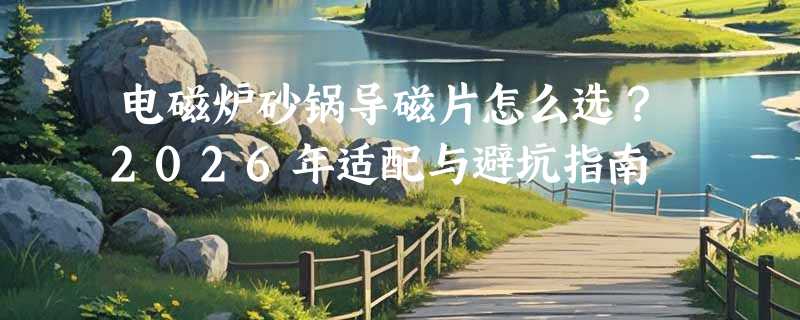 电磁炉砂锅导磁片怎么选？2026年适配与避坑指南