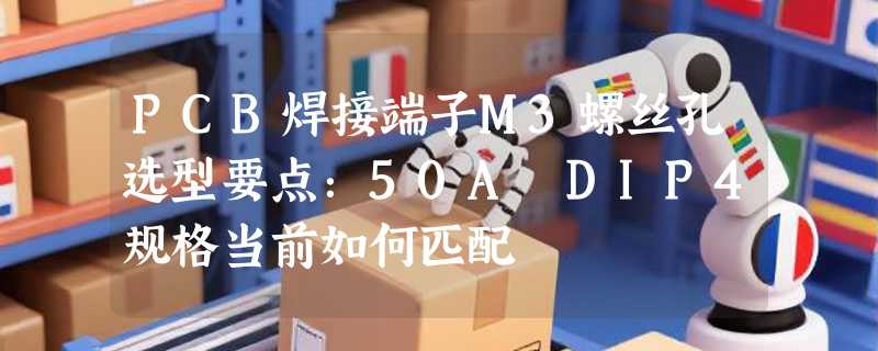 PCB焊接端子M3螺丝孔选型要点：50A DIP4规格当前如何匹配