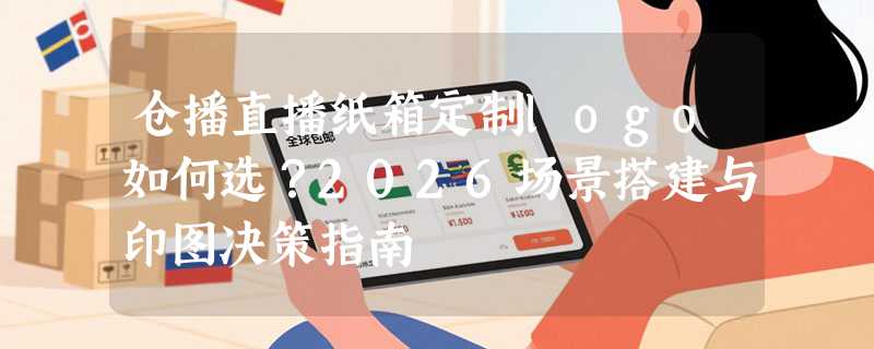 仓播直播纸箱定制logo如何选？2026场景搭建与印图决策指南