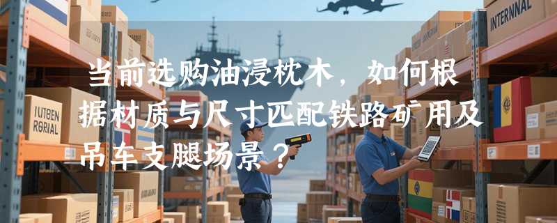 当前选购油浸枕木，如何根据材质与尺寸匹配铁路矿用及吊车支腿场景？