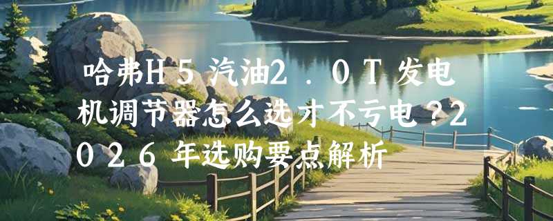 哈弗H5汽油2.0T发电机调节器怎么选才不亏电？2026年选购要点解析
