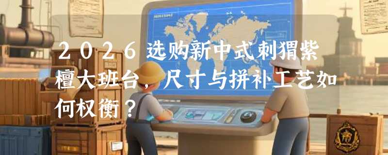 2026选购新中式刺猬紫檀大班台，尺寸与拼补工艺如何权衡？