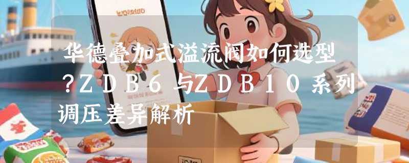 华德叠加式溢流阀如何选型？ZDB6与ZDB10系列调压差异解析