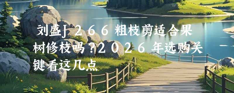 刘盛J266粗枝剪适合果树修枝吗？2026年选购关键看这几点