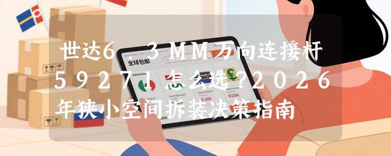 世达6.3MM万向连接杆59271怎么选？2026年狭小空间拆装决策指南
