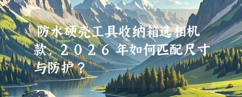防水硬壳工具收纳箱选相机款，2026年如何匹配尺寸与防护？
