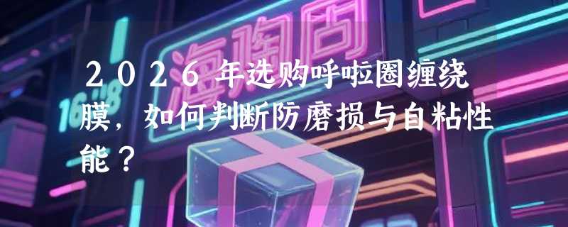 2026年选购呼啦圈缠绕膜，如何判断防磨损与自粘性能？