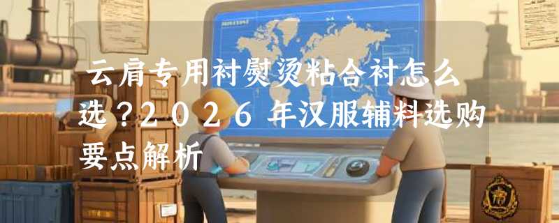云肩专用衬熨烫粘合衬怎么选？2026年汉服辅料选购要点解析