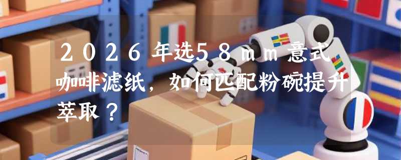 2026年选58mm意式咖啡滤纸，如何匹配粉碗提升萃取？