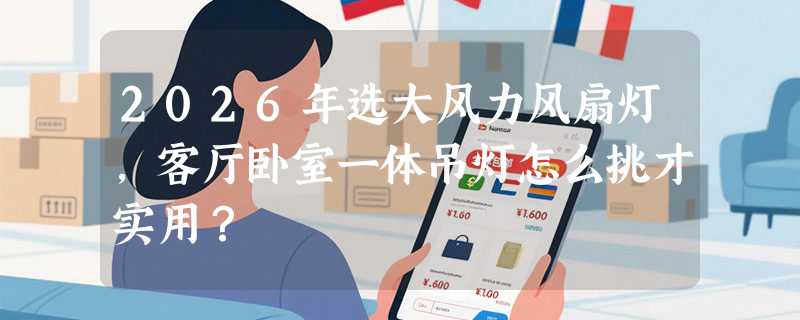 2026年选大风力风扇灯，客厅卧室一体吊灯怎么挑才实用？