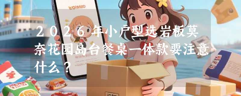 2026年小户型选岩板莫奈花园岛台餐桌一体款要注意什么？