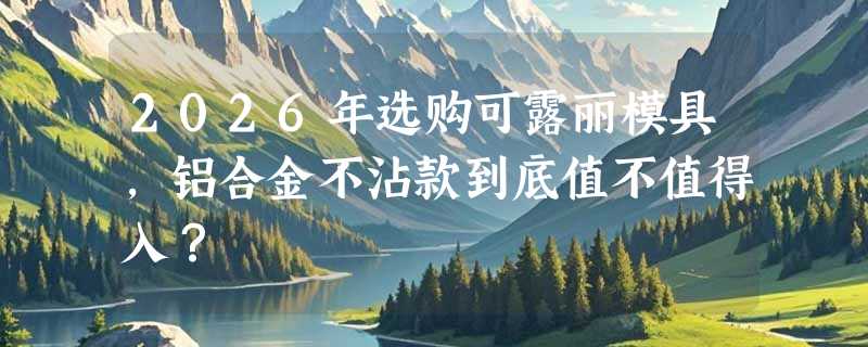 2026年选购可露丽模具，铝合金不沾款到底值不值得入？