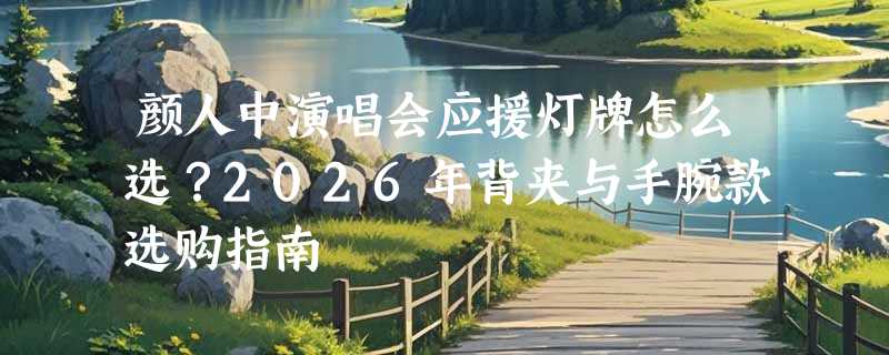 颜人中演唱会应援灯牌怎么选？2026年背夹与手腕款选购指南