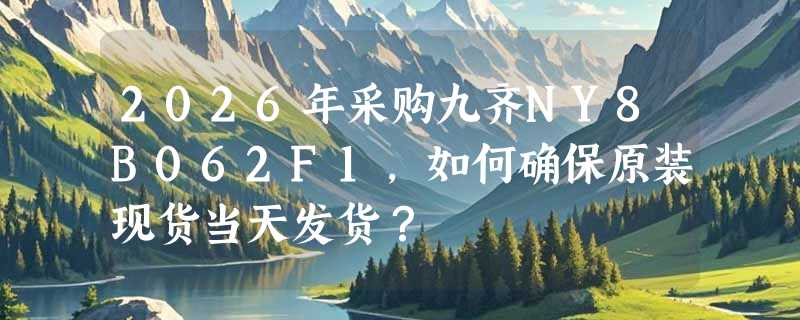 2026年采购九齐NY8B062F1，如何确保原装现货当天发货？
